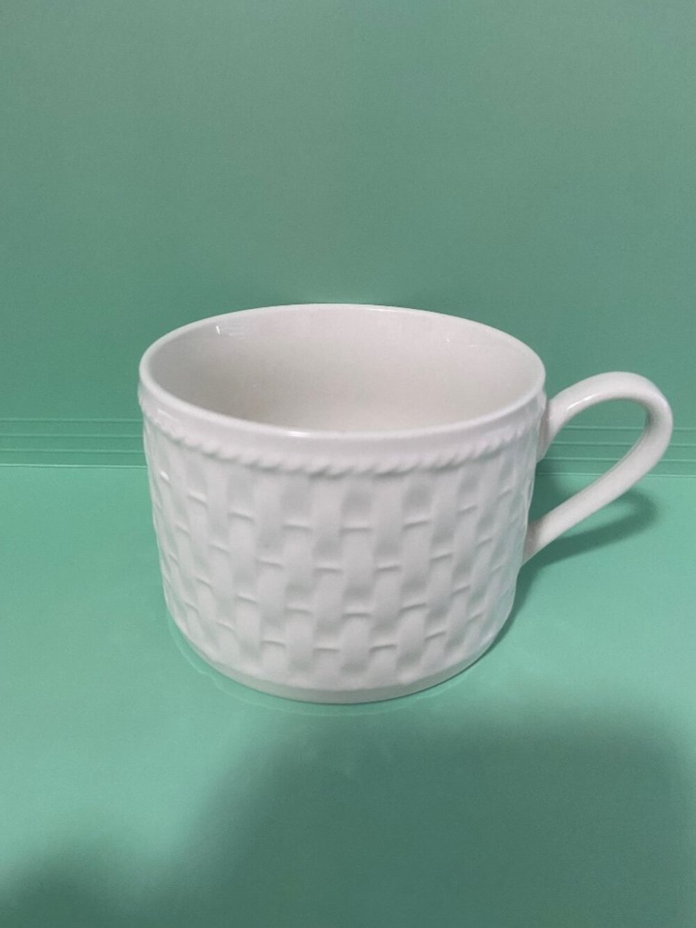 Oneida ~ Stoneware ~ Westerly Basket Weave Pattern ~ Coffee or Tea Cup